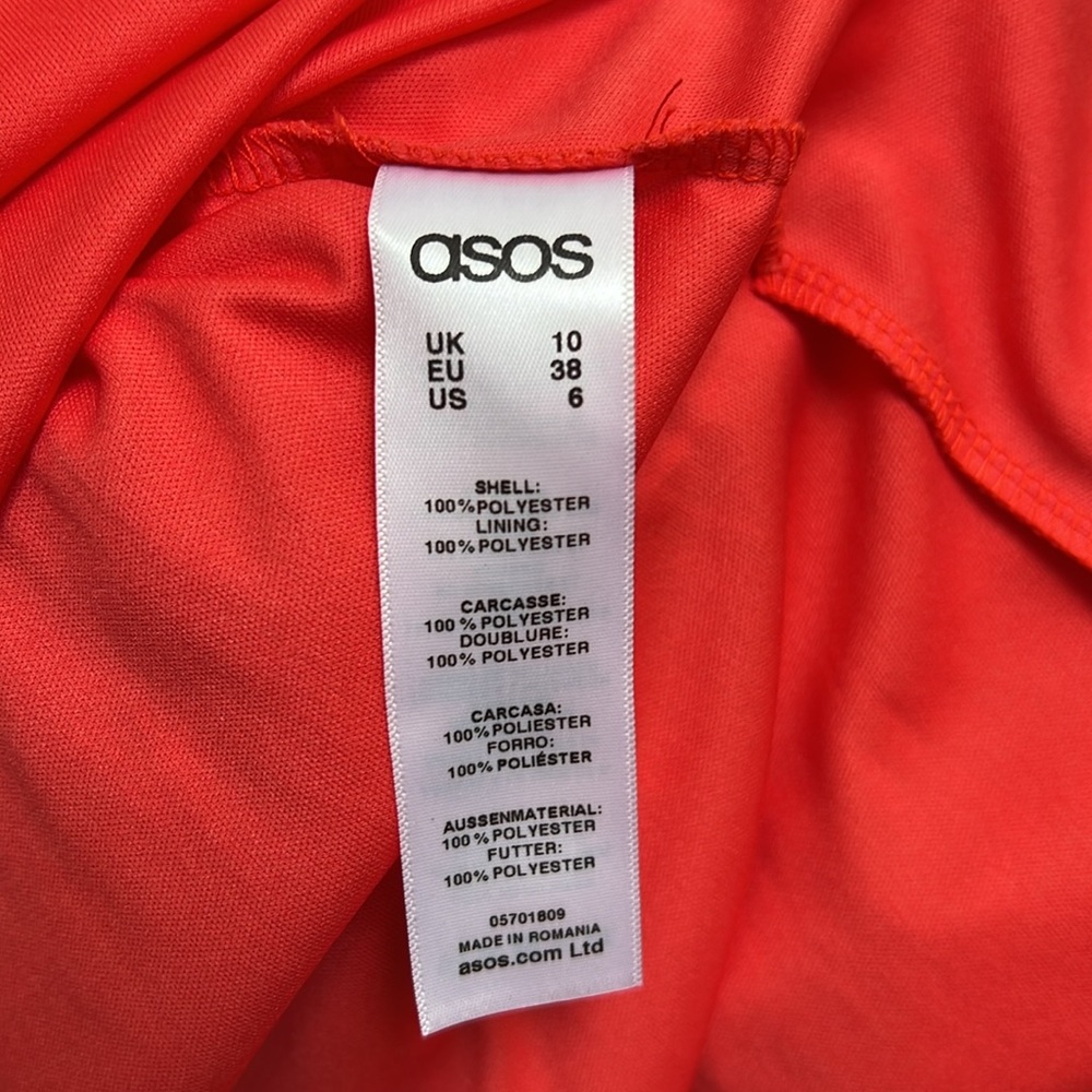 ASOS Bright Red Maxi Dress with Embellished Waist - Picture 11 of 16
